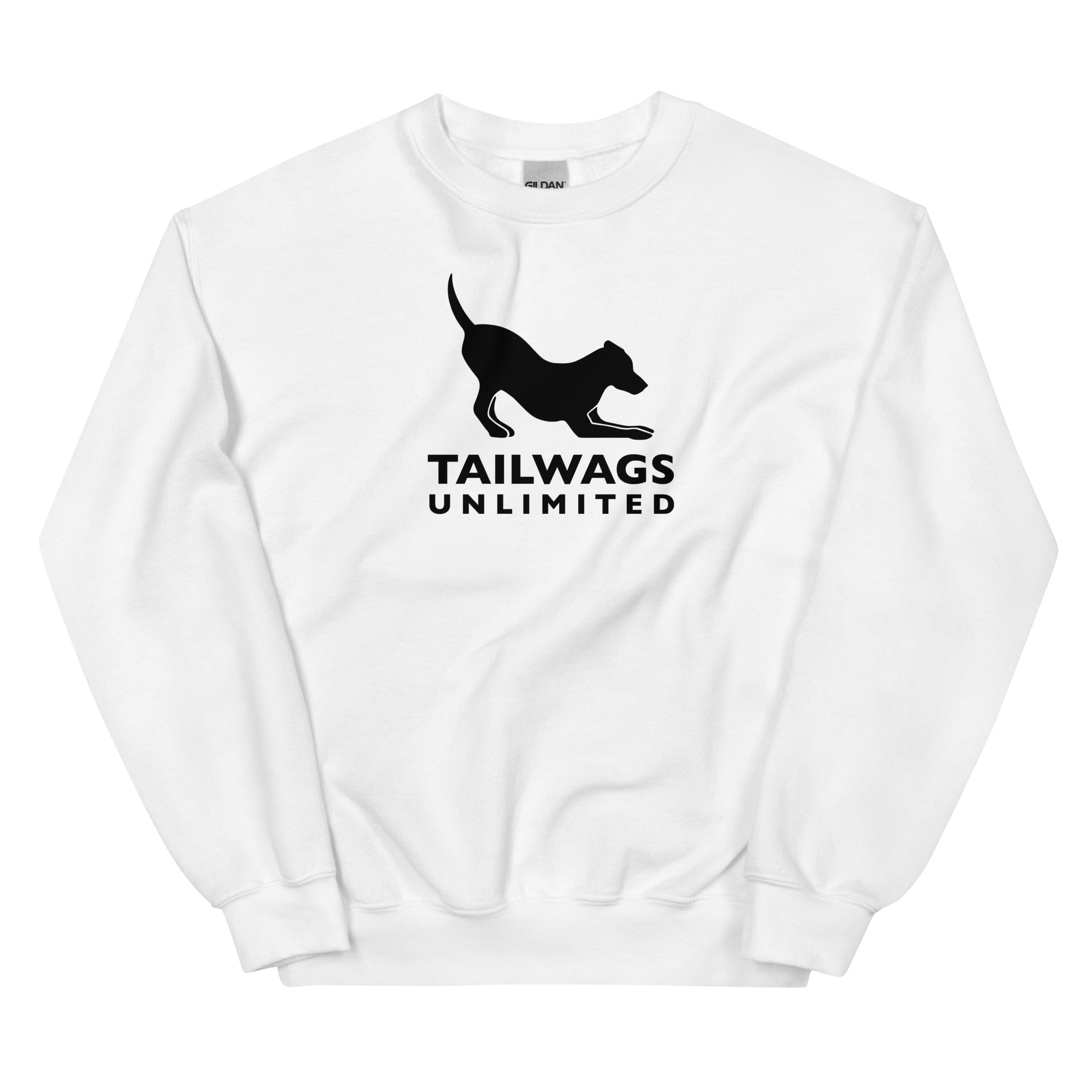 Black Logo Crewneck Sweatshirt - TAILWAGS UNLIMITED
