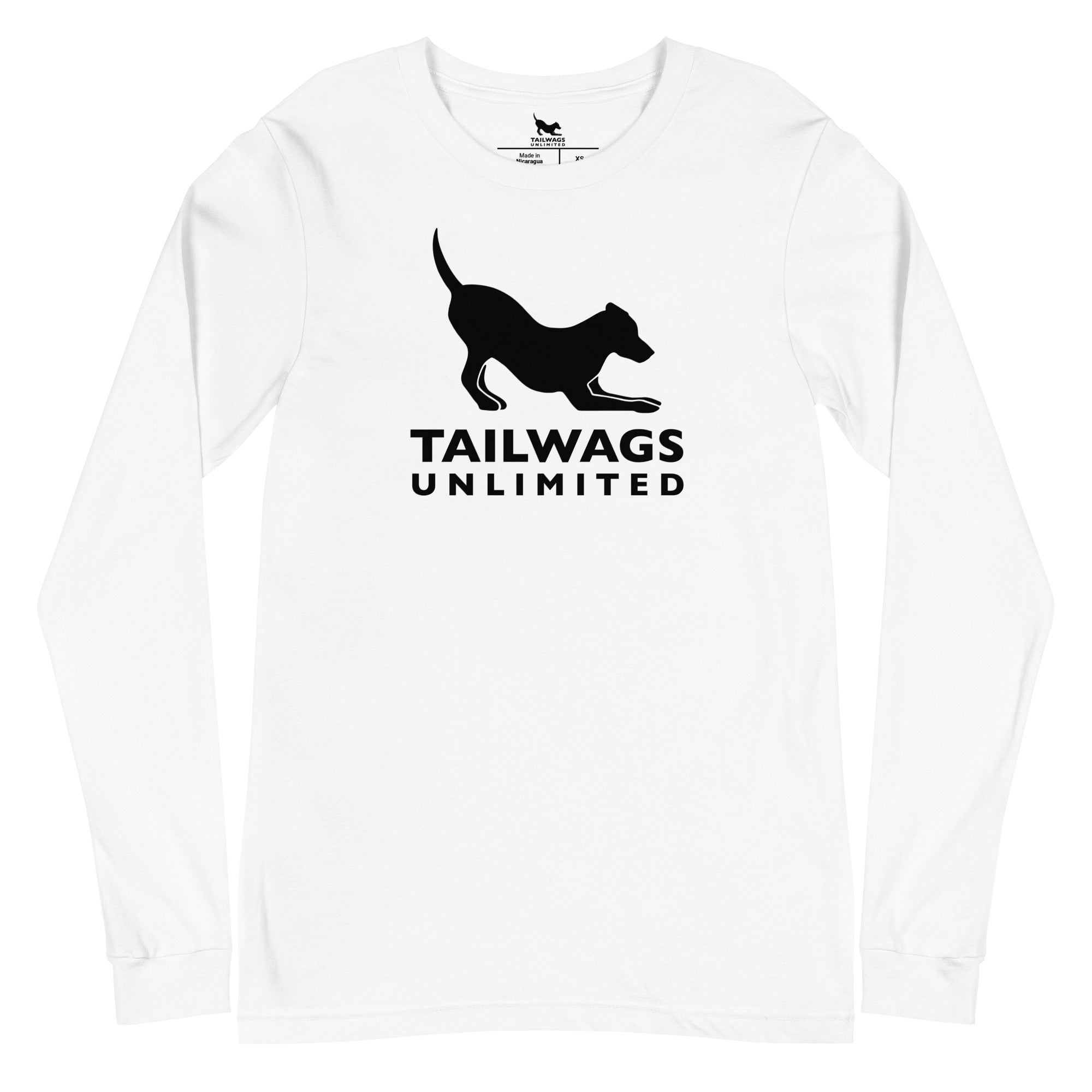 Black Logo Long Sleeve Tee - TAILWAGS UNLIMITED