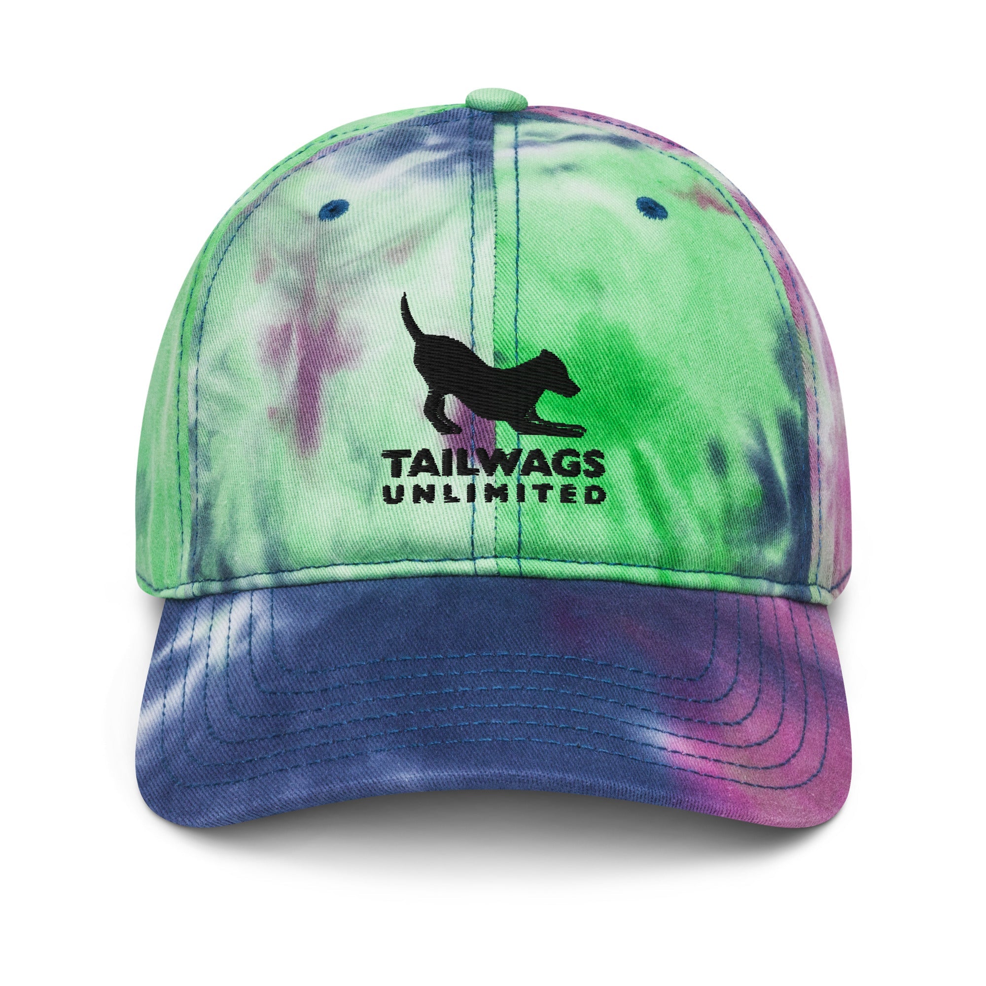 Black Logo Tie Dye Hat - TAILWAGS UNLIMITED