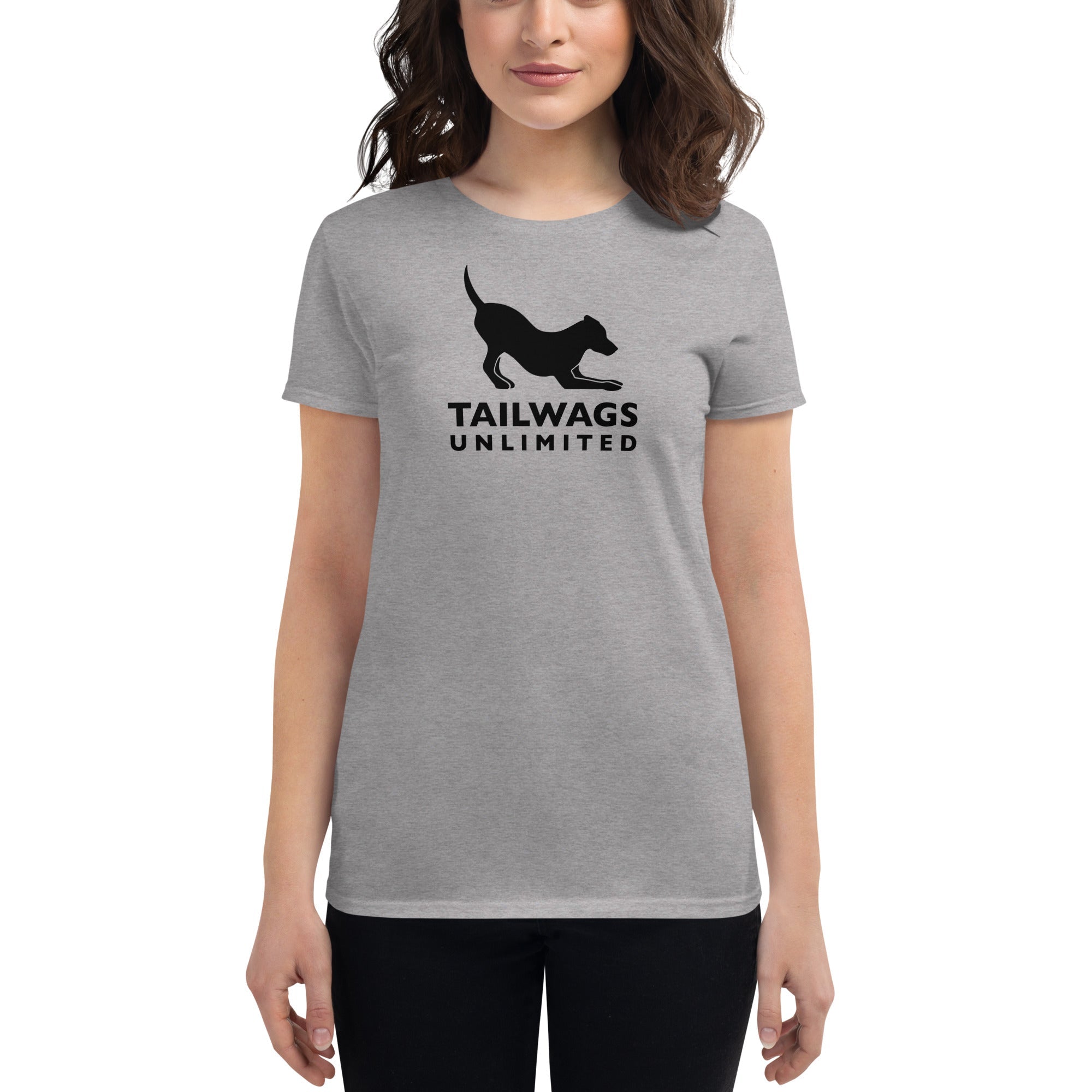 Black Logo Women's Fit T-Shirt - TAILWAGS UNLIMITED