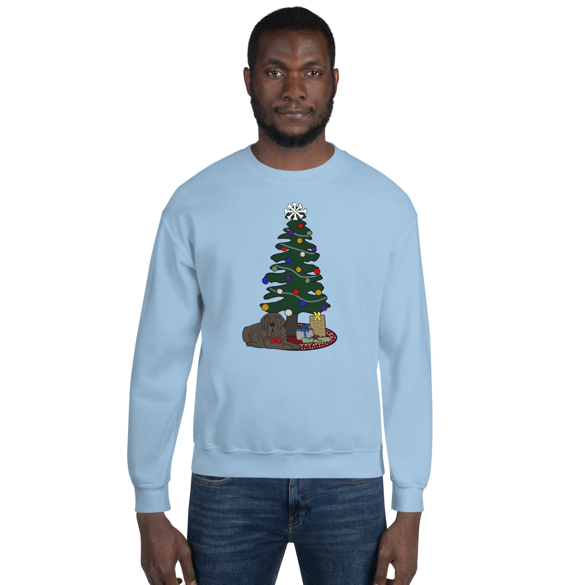 Chillin' Under the Christmas Tree Crewneck Sweatshirt - TAILWAGS UNLIMITED