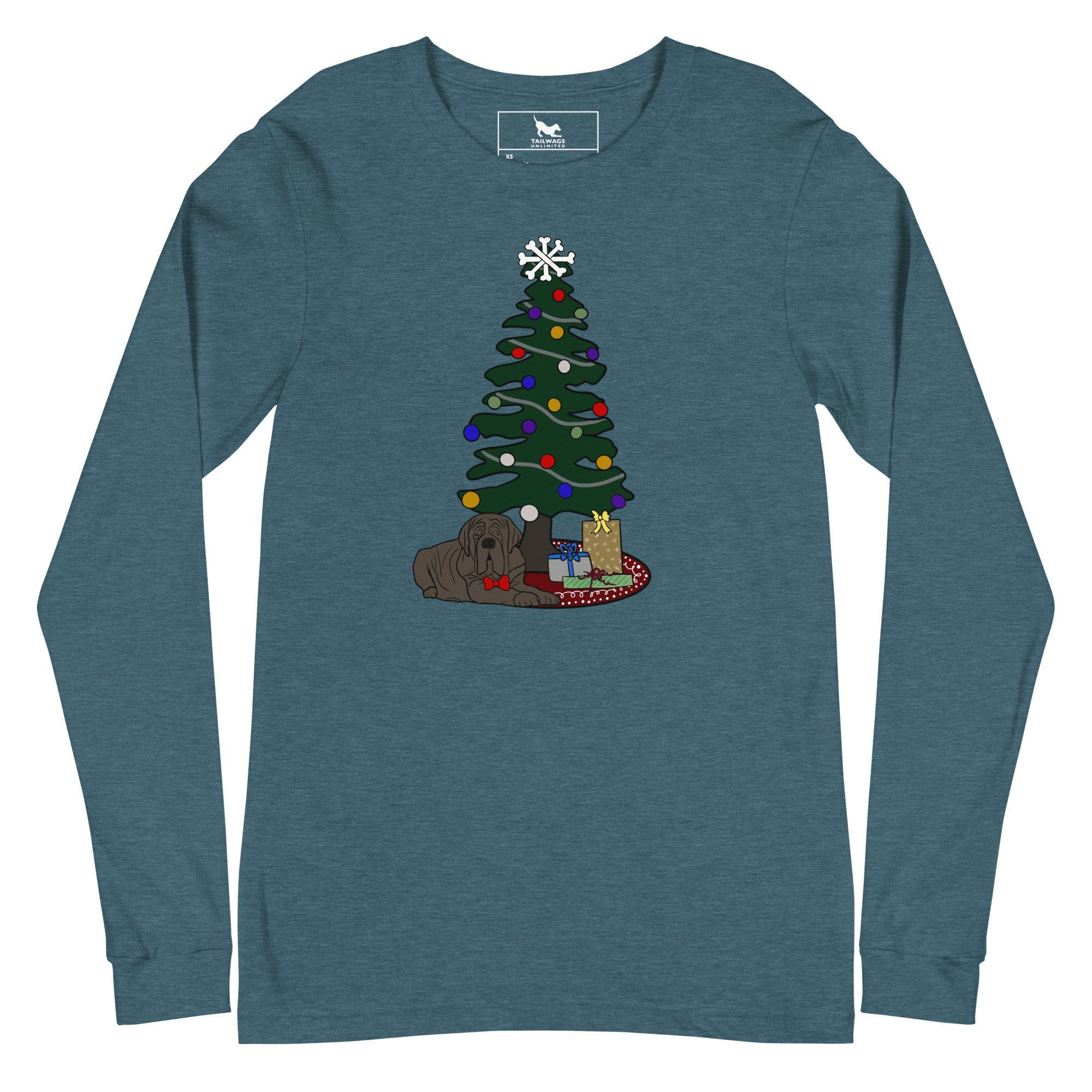 Chillin' Under the Christmas Tree Long Sleeve Tee - TAILWAGS UNLIMITED