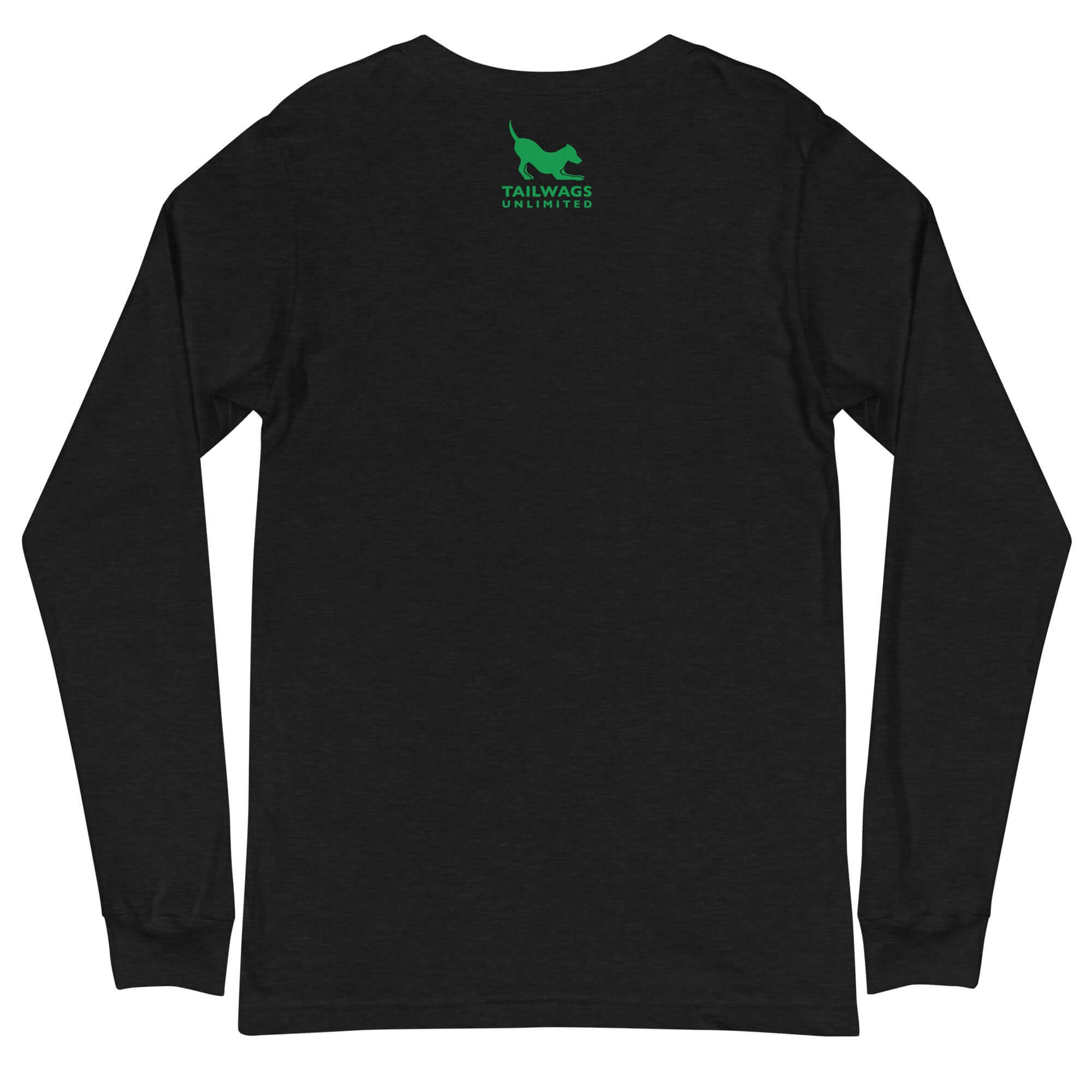 Clover Patterned Green Logo Long Sleeve Tee - TAILWAGS UNLIMITED