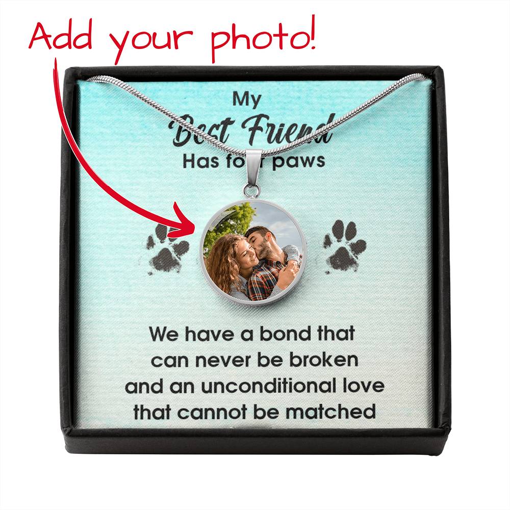 Dog Best Friend Custom Photo Necklace - TAILWAGS UNLIMITED