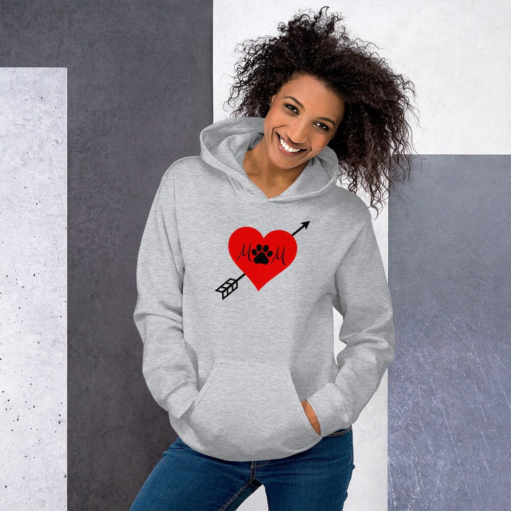Dog Mom Heart Tattoo Hoodie - TAILWAGS UNLIMITED