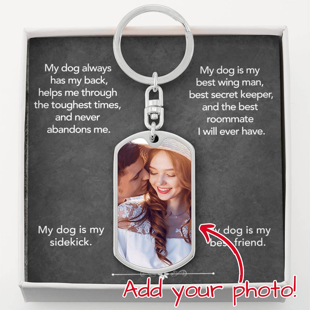 Dog Sidekick_Best Friend Custom Photo Dog Tag Collar Accessory - TAILWAGS UNLIMITED