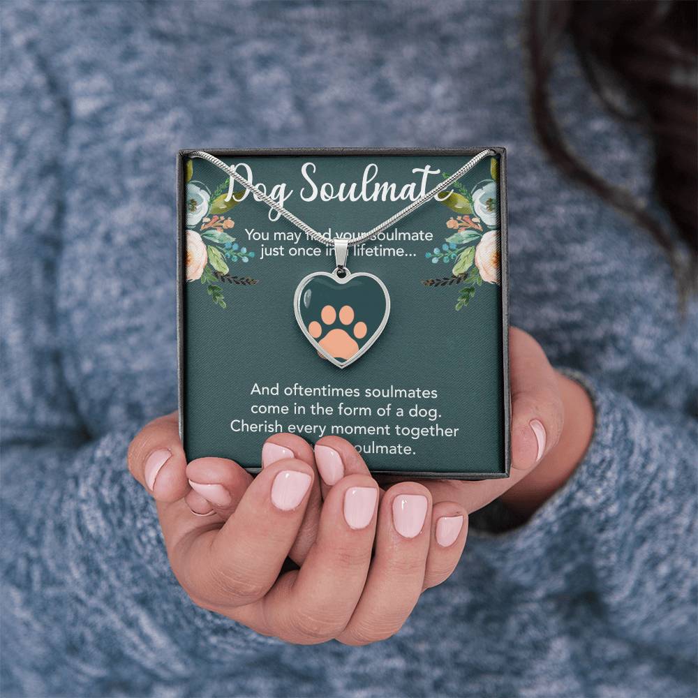 Dog Soulmate Custom Photo Heart Necklace - TAILWAGS UNLIMITED