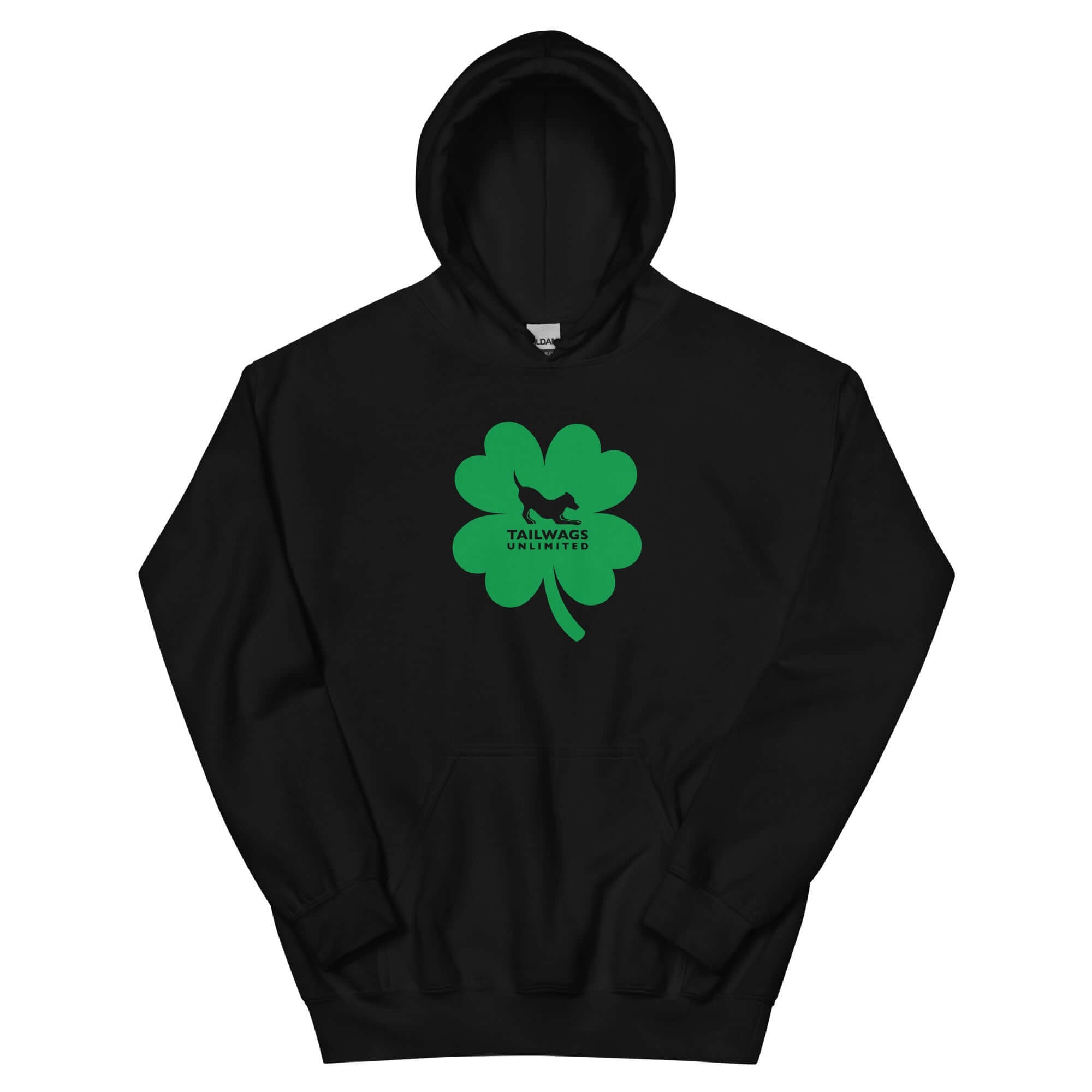 Green Four Leaf Clover Logo Hoodie - TAILWAGS UNLIMITED