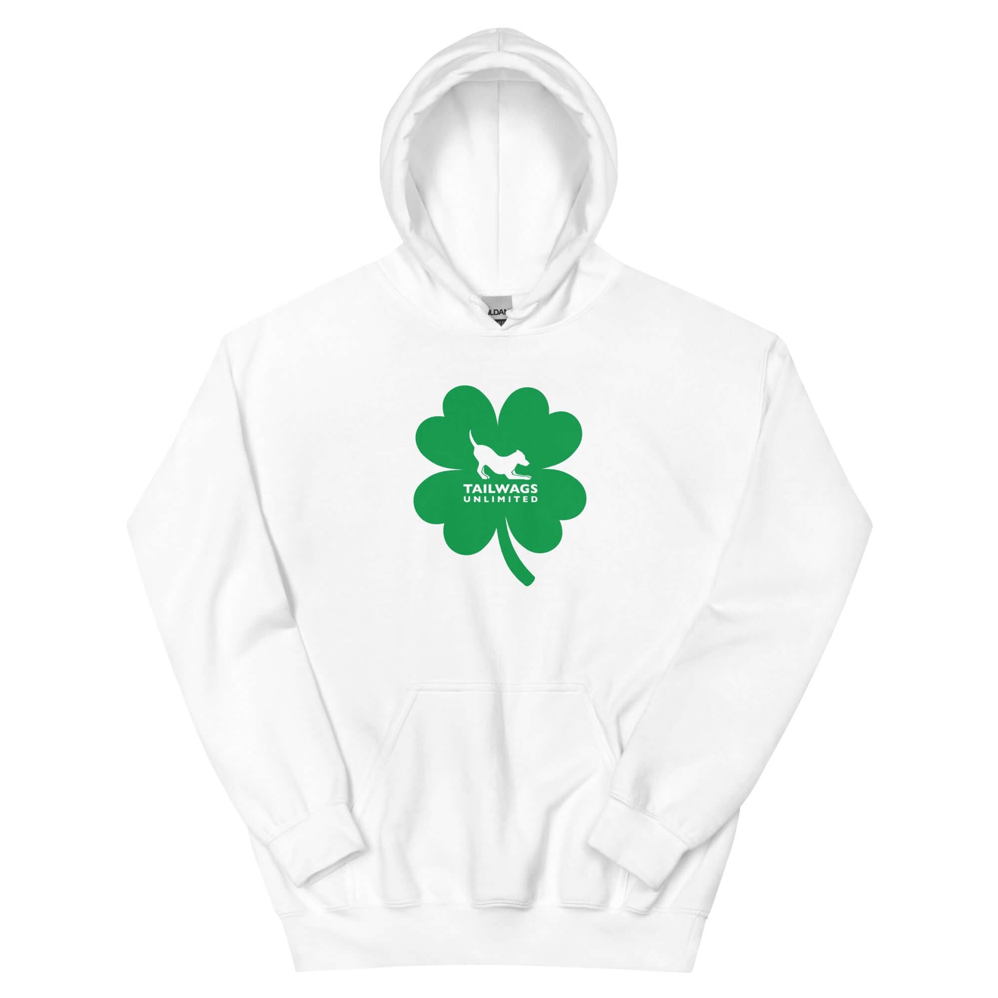 Green Four Leaf Clover Logo Hoodie - TAILWAGS UNLIMITED