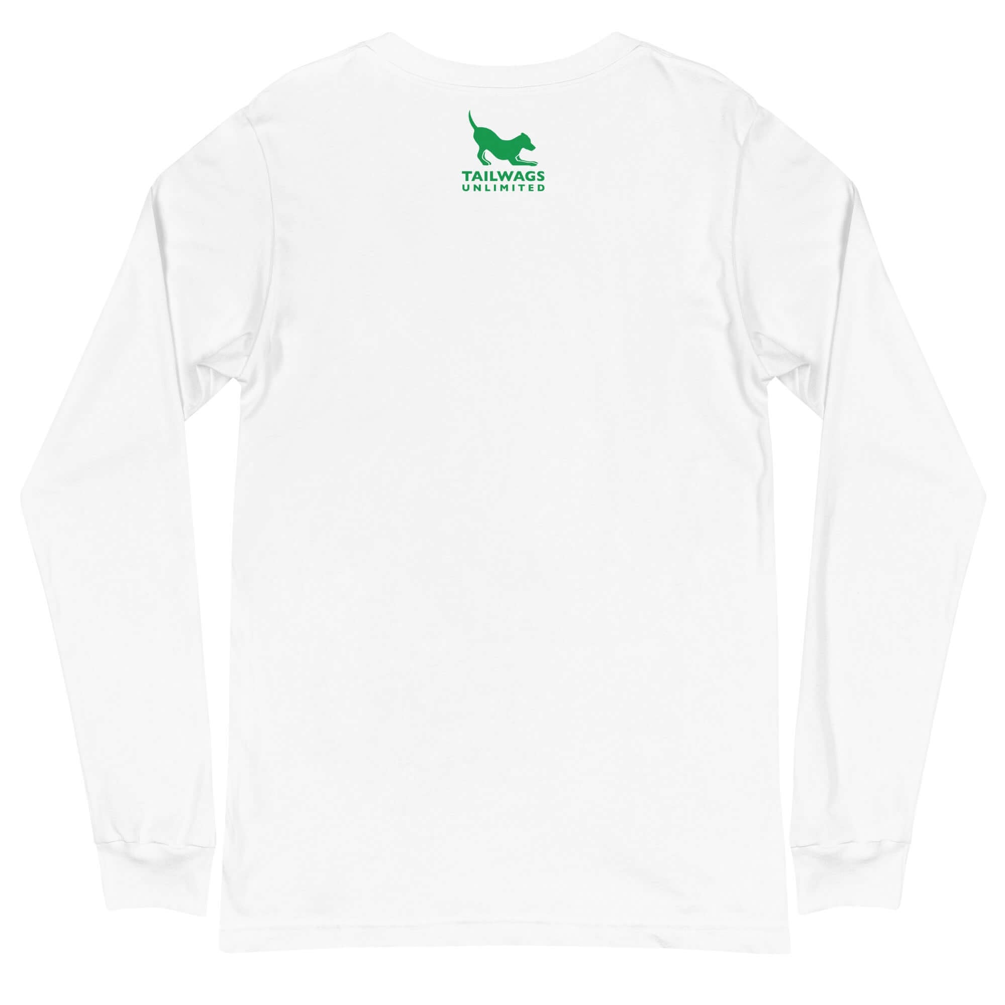 Green Four Leaf Clover Logo Long Sleeve Tee - TAILWAGS UNLIMITED
