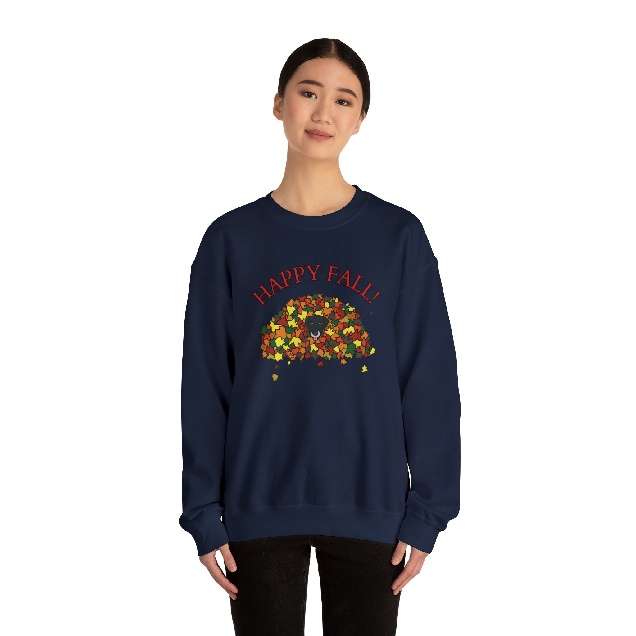 Hiding in the Leaf Pile Crewneck Sweatshirt - TAILWAGS UNLIMITED