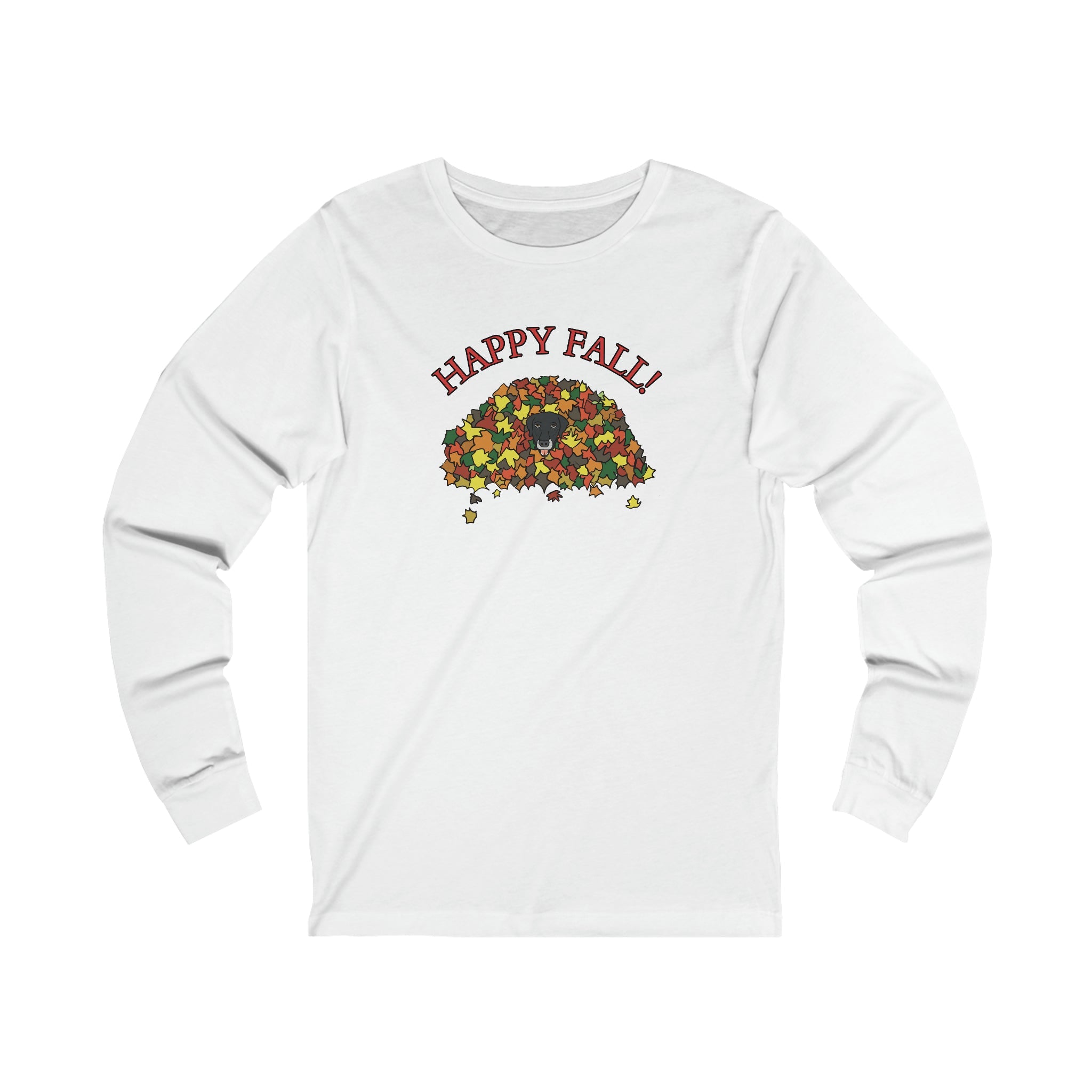 Hiding in the Leaf Pile Long Sleeve Tee - TAILWAGS UNLIMITED