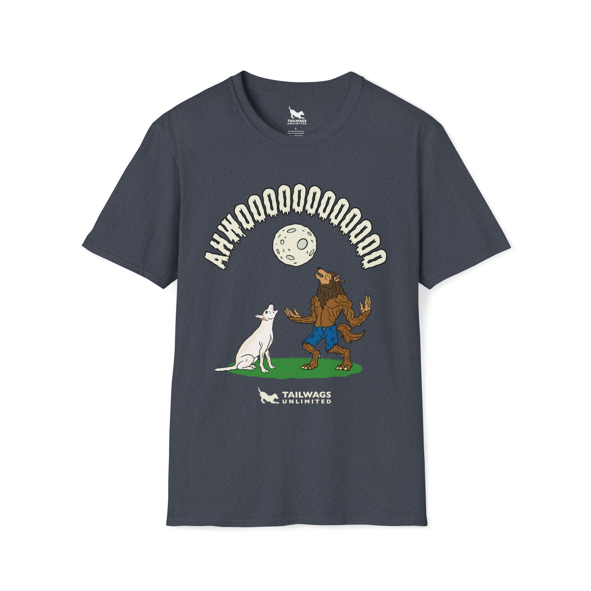 Howling at the Moon T-Shirt - TAILWAGS UNLIMITED