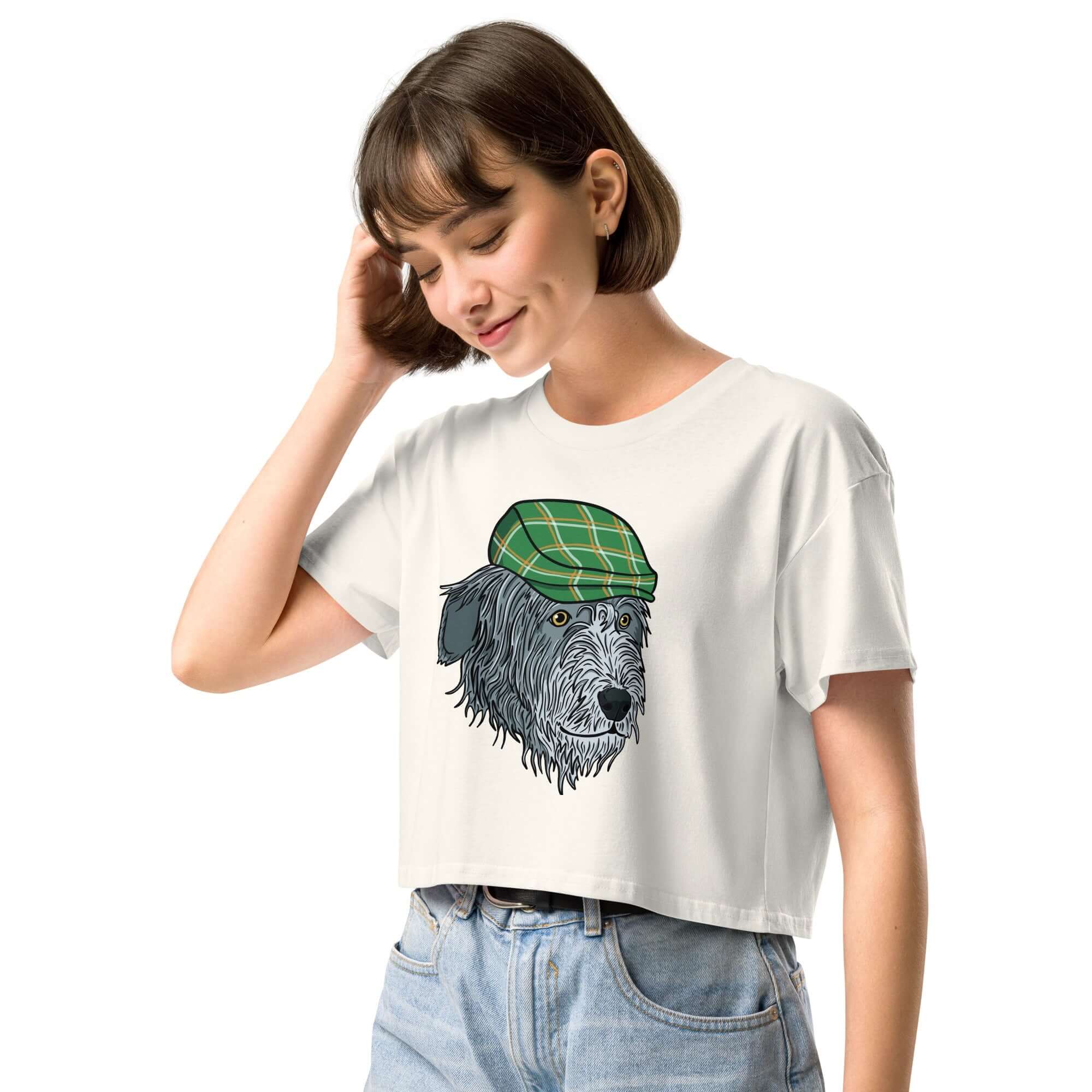 Irish Wolfhound Crop Top - TAILWAGS UNLIMITED