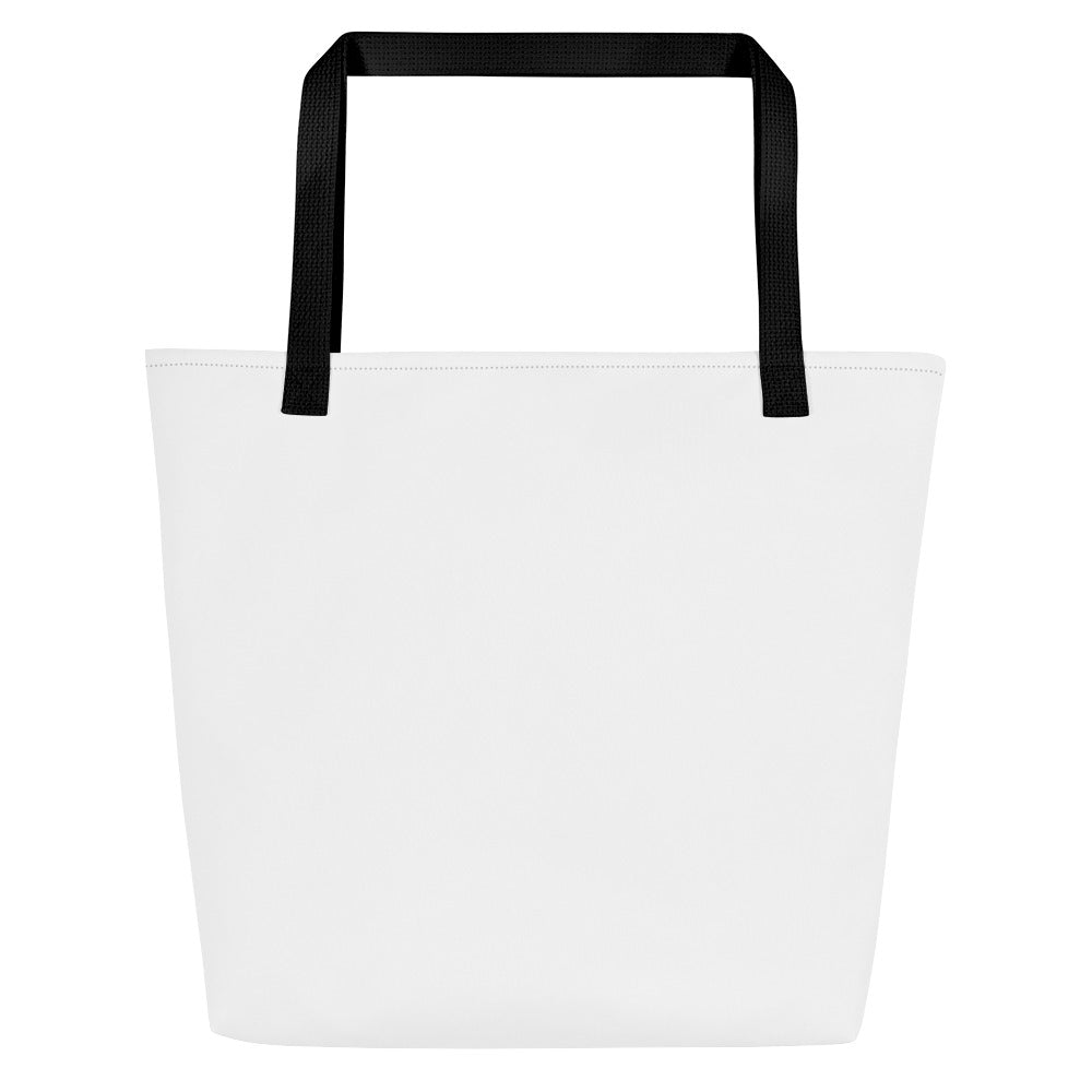 Logo White Large Tote Bag - TAILWAGS UNLIMITED