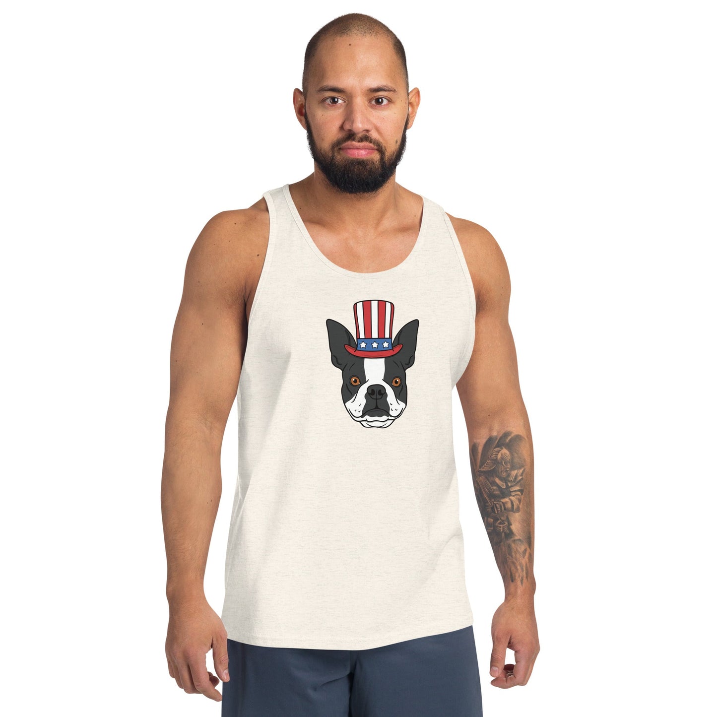Patriotic Pup Men's Tank Top - TAILWAGS UNLIMITED
