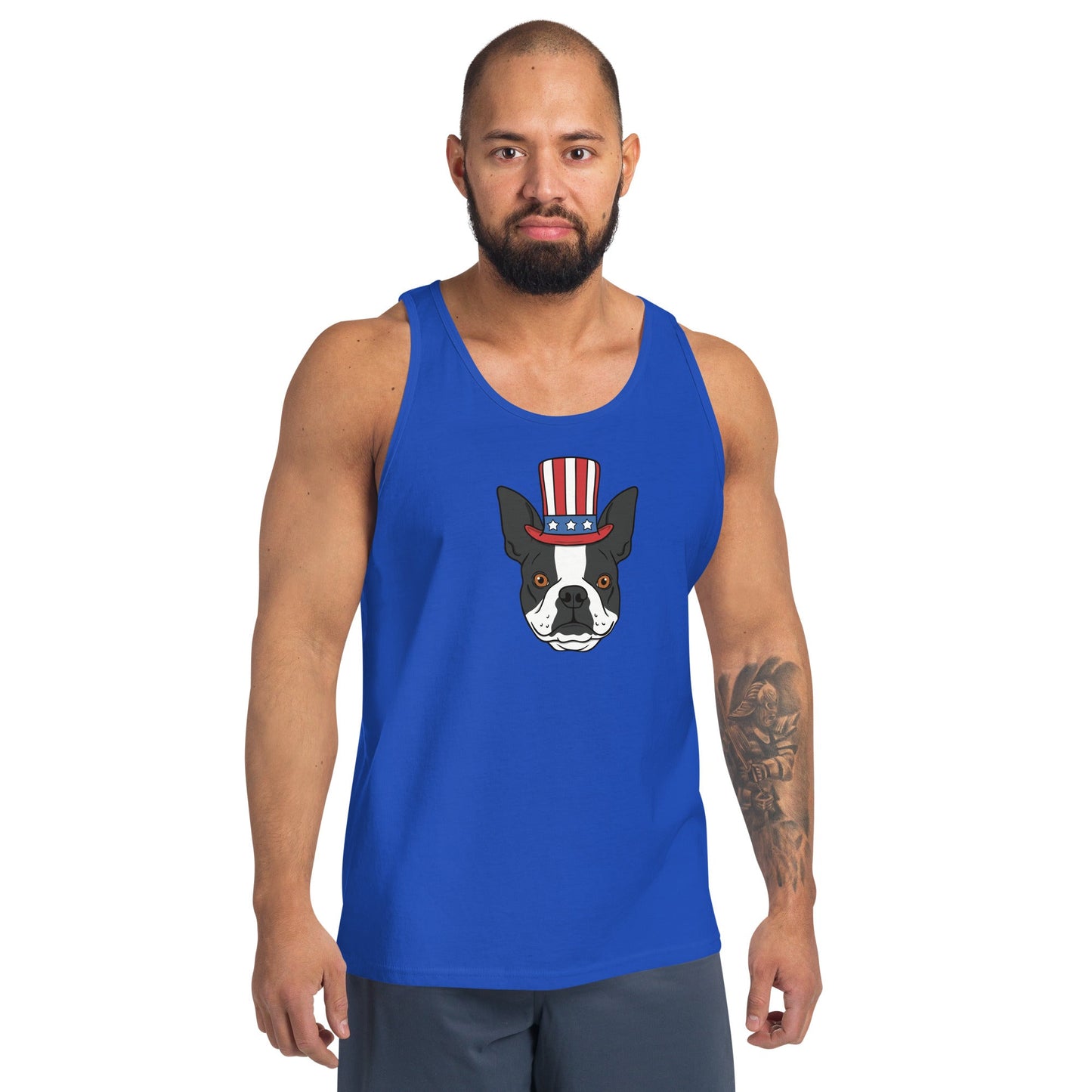 Patriotic Pup Men's Tank Top - TAILWAGS UNLIMITED