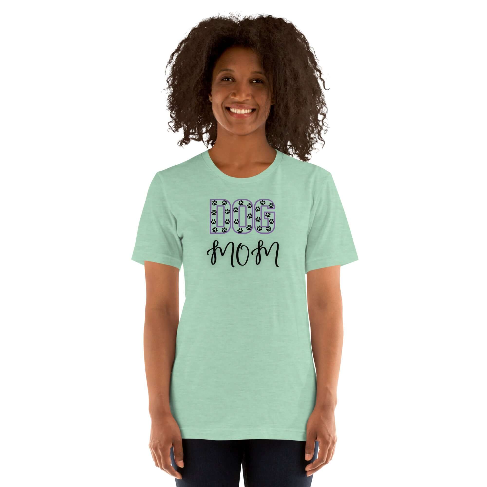 Paw Print Dog Mom T-Shirt - TAILWAGS UNLIMITED