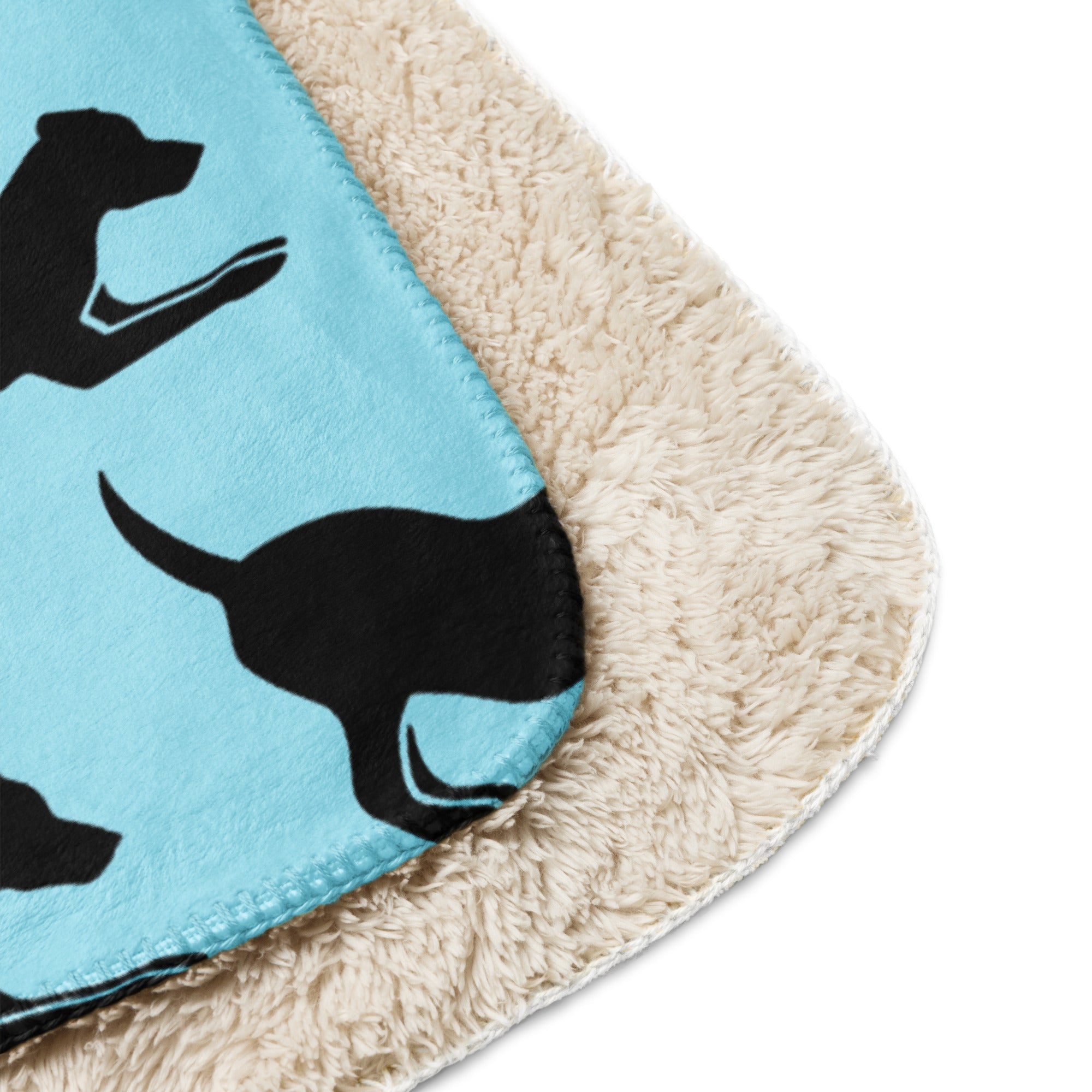 Play Pose Sherpa Blanket--Blue - TAILWAGS UNLIMITED