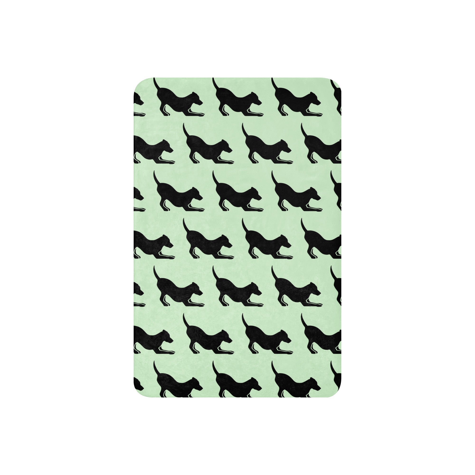 Play Pose Sherpa Blanket--Light Green - TAILWAGS UNLIMITED
