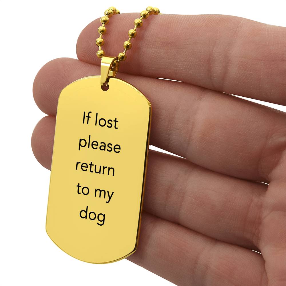 Return to Dog Necklace - TAILWAGS UNLIMITED