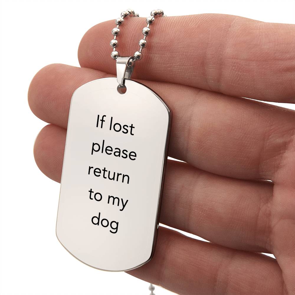 Return to Dog Necklace - TAILWAGS UNLIMITED