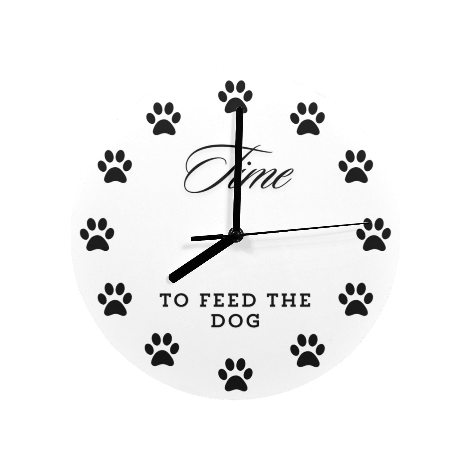 Time to Feed the Dog Wall Clock - TAILWAGS UNLIMITED
