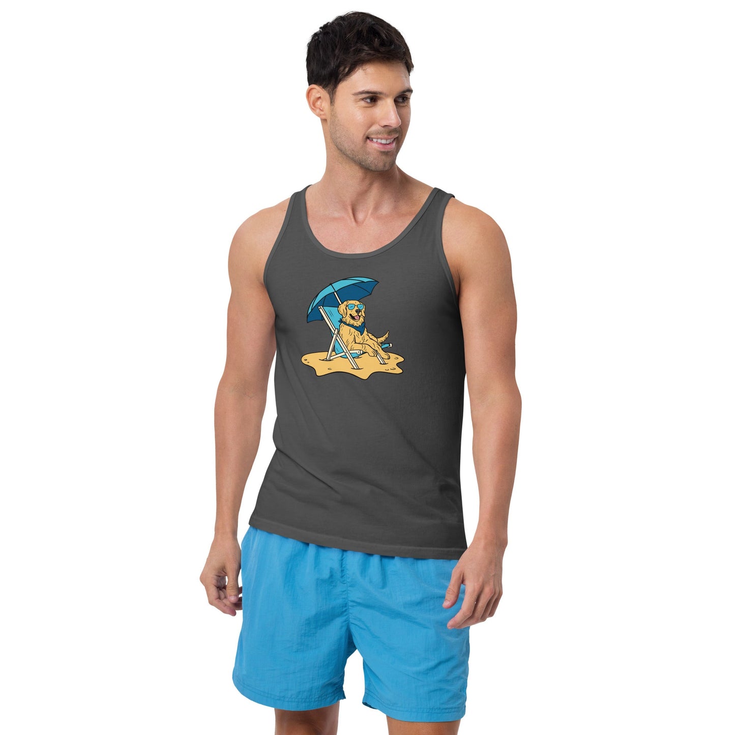 Beach Vibes Men's Tank Top - TAILWAGS UNLIMITED