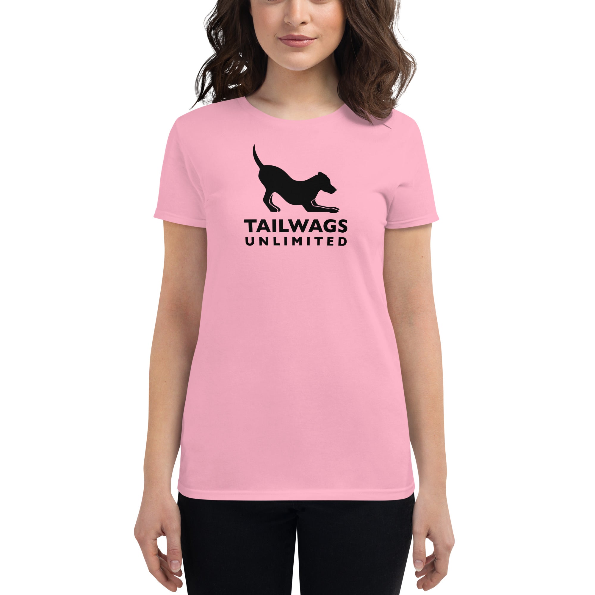 Black Logo Women's Fit T-Shirt - TAILWAGS UNLIMITED
