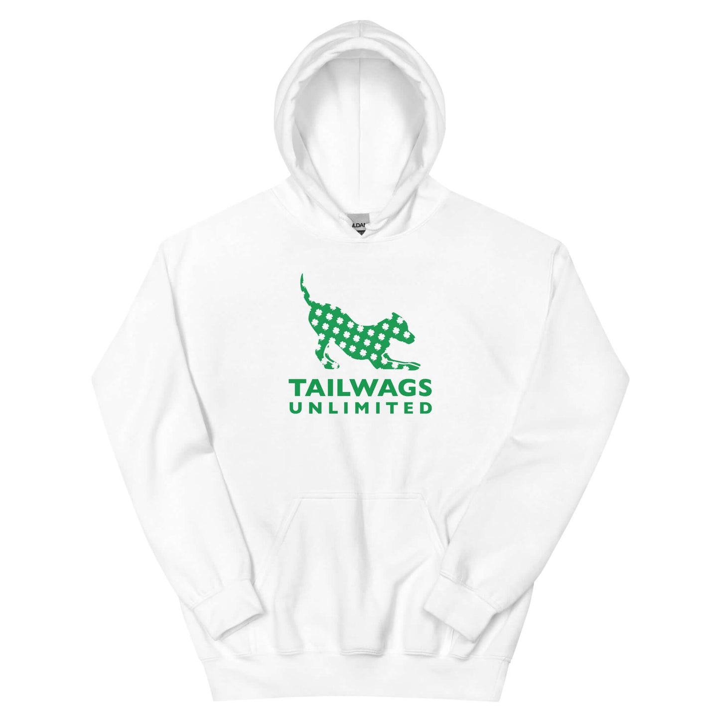 Clover Patterned Green Logo Hoodie - TAILWAGS UNLIMITED
