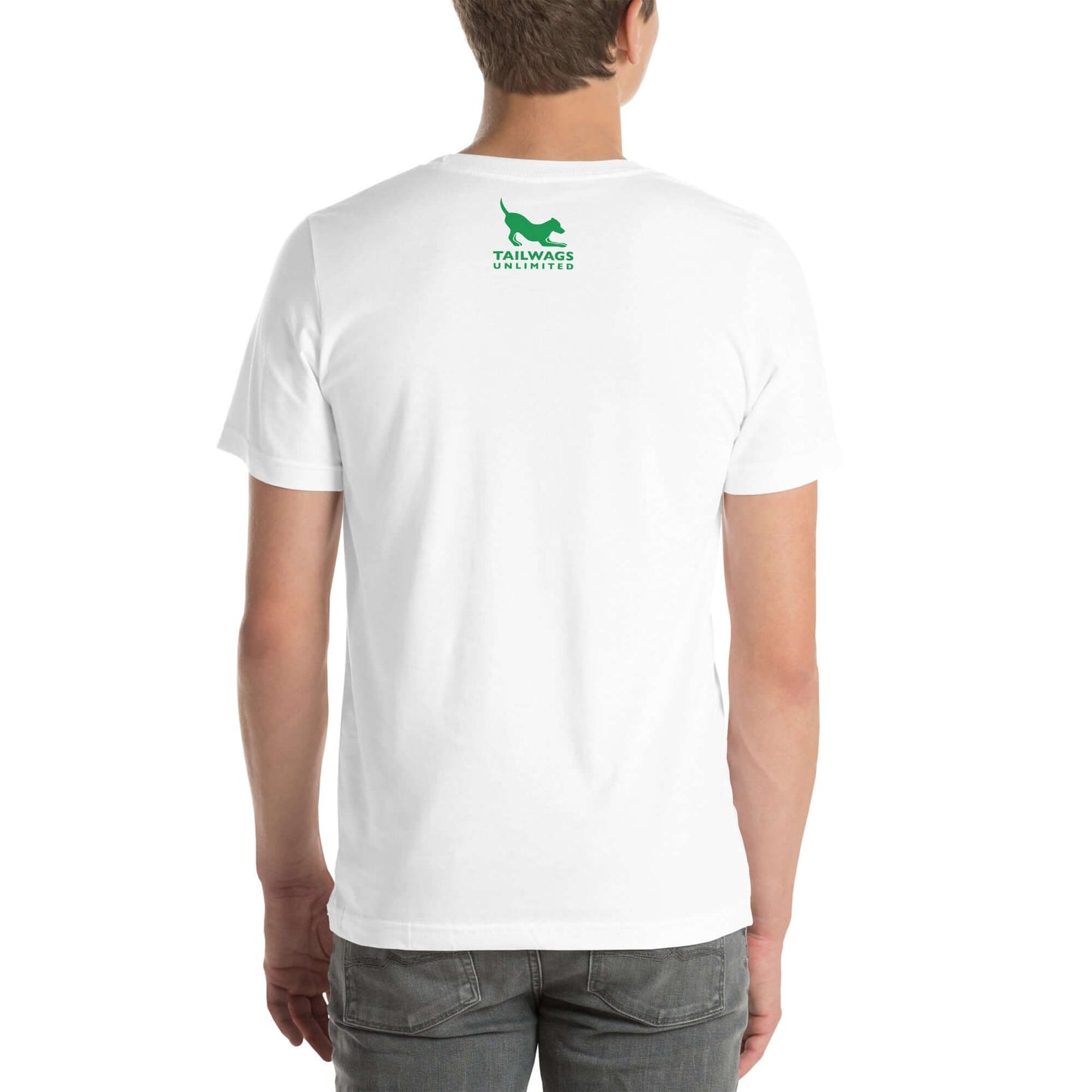 Green Four Leaf Clover Logo T-Shirt - TAILWAGS UNLIMITED