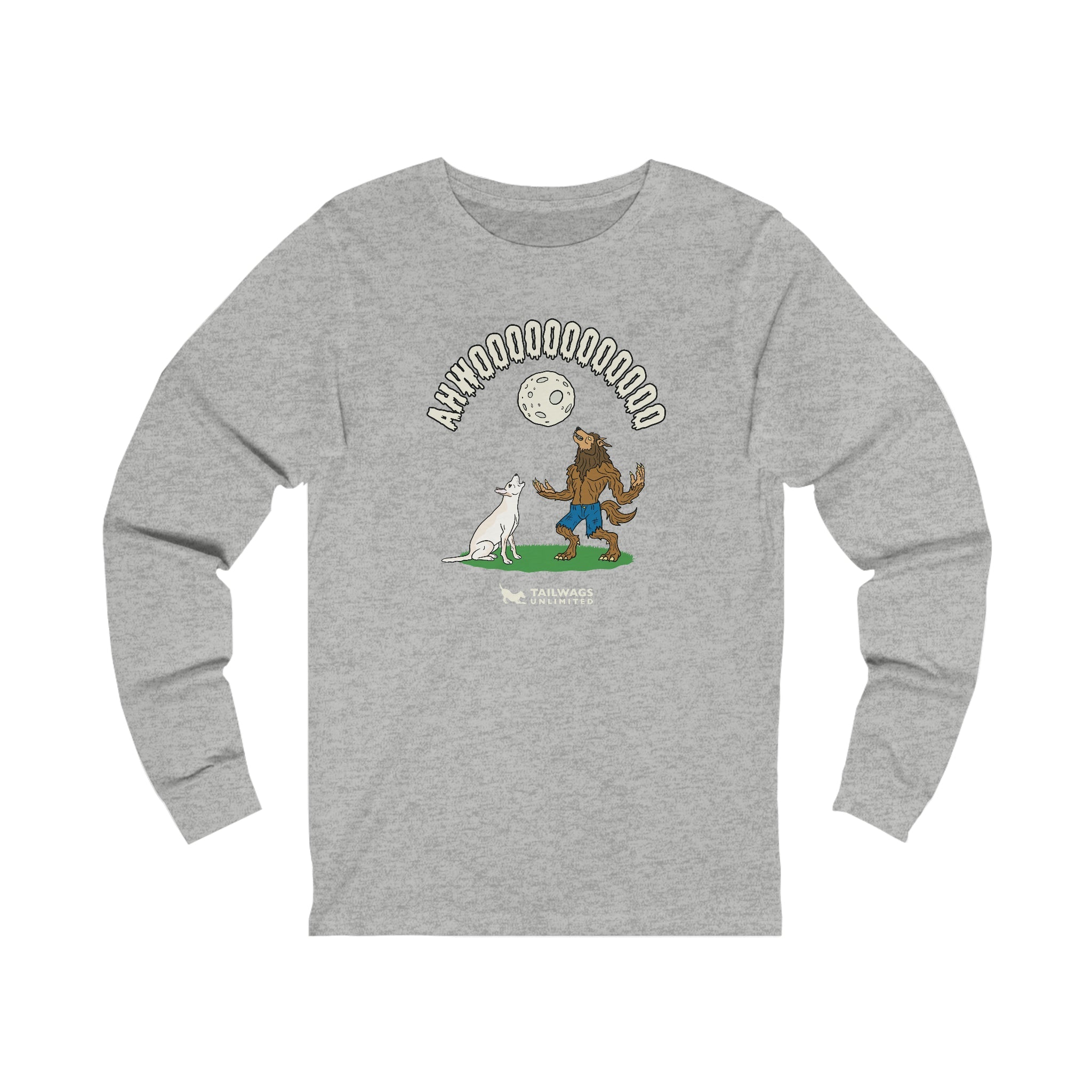 Howling at the Moon Long Sleeve Tee - TAILWAGS UNLIMITED