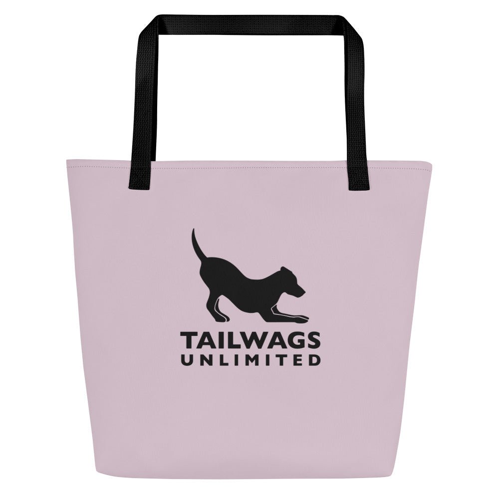 Logo Pink Large Tote Bag - TAILWAGS UNLIMITED