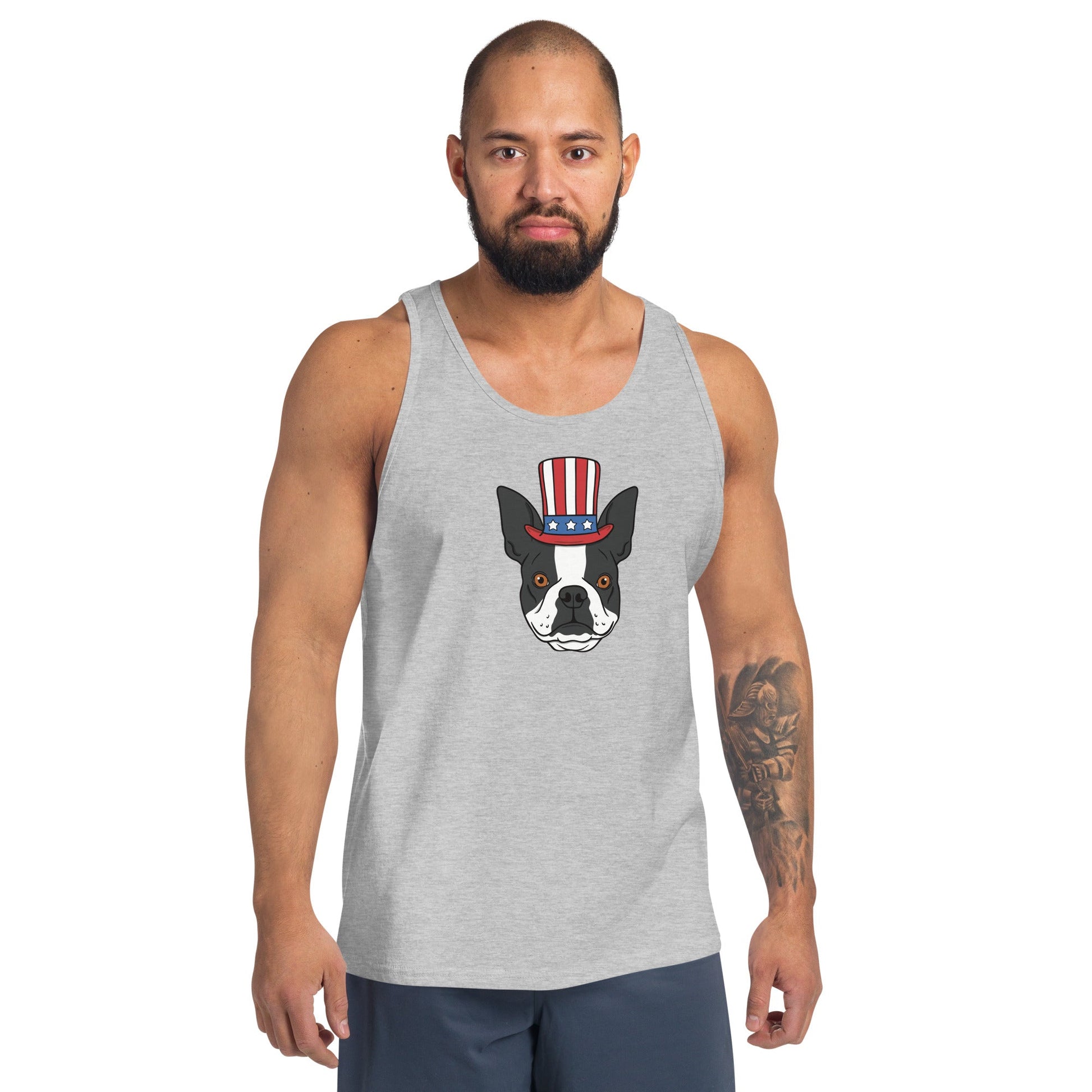 Patriotic Pup Men's Tank Top - TAILWAGS UNLIMITED