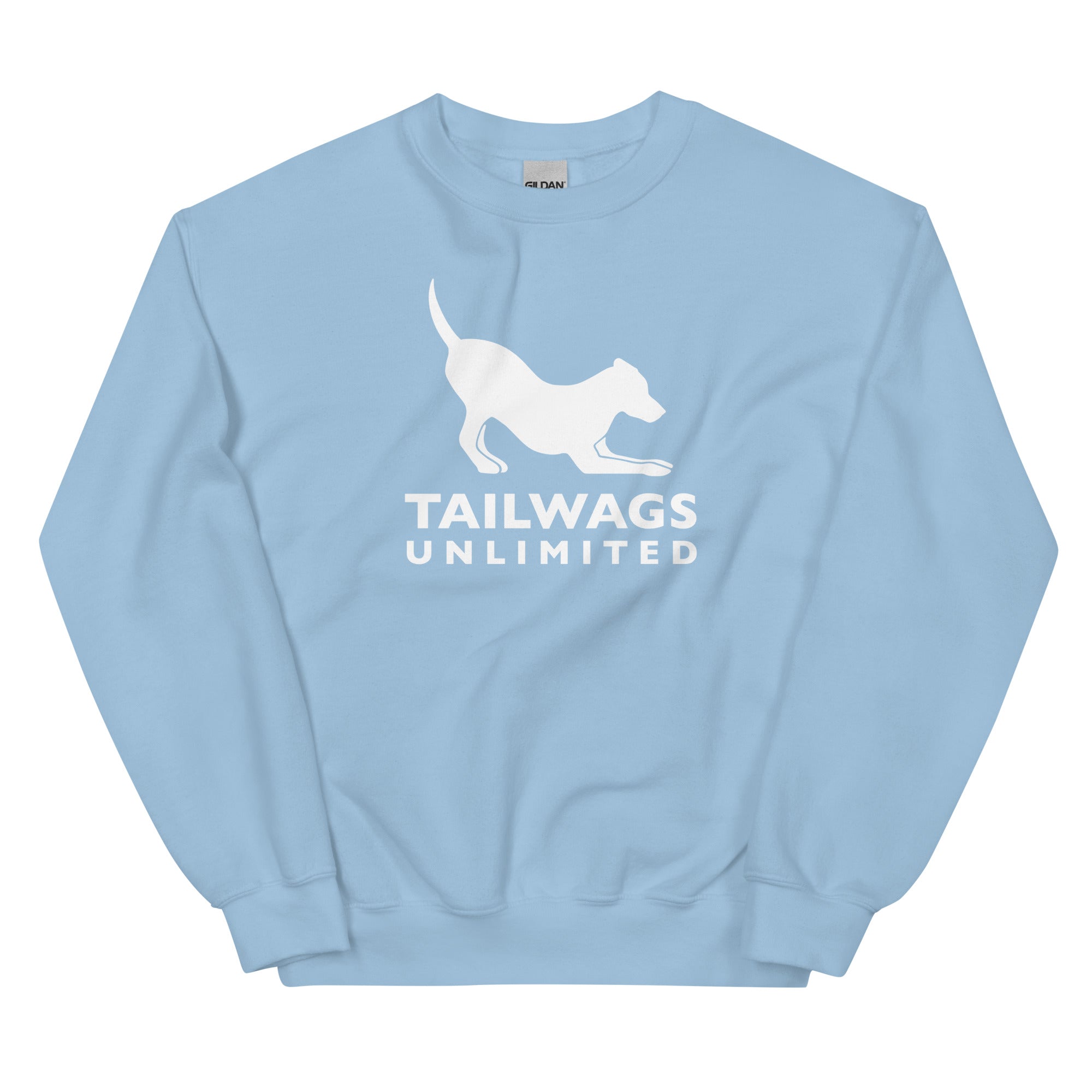 White Logo Crewneck Sweatshirt - TAILWAGS UNLIMITED